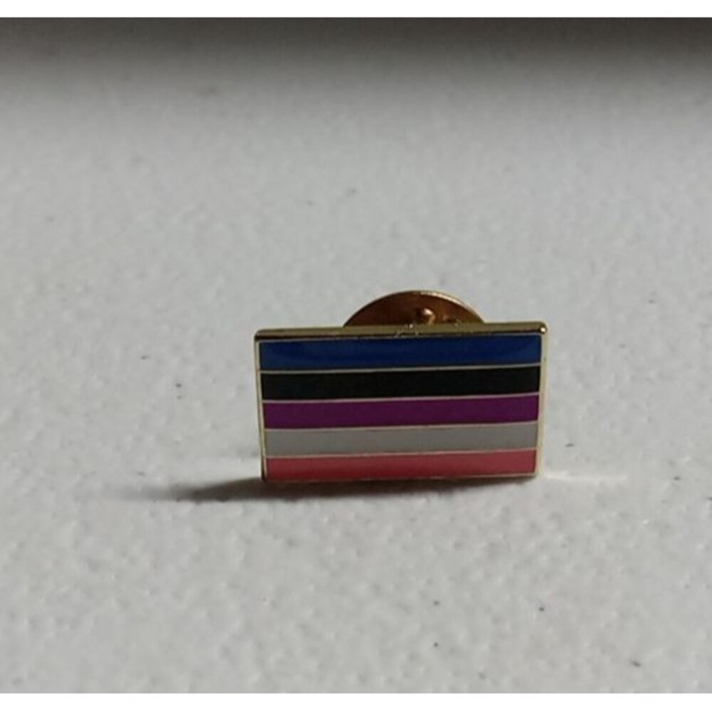 Genderfluid Flag Lapel Pin 1"